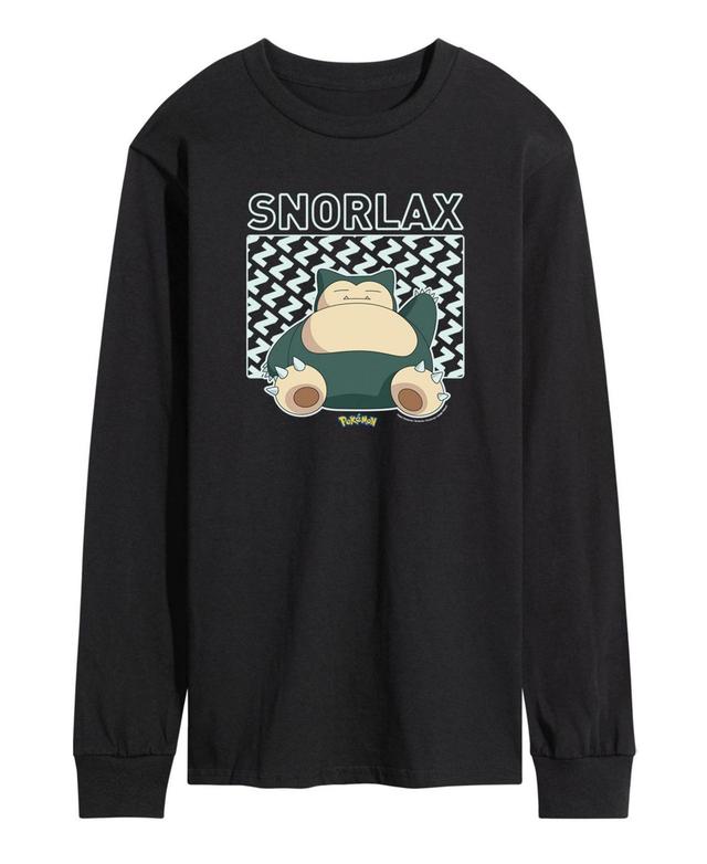 Mens Pokemon Snorlax Long Sleeve T-shirt Product Image