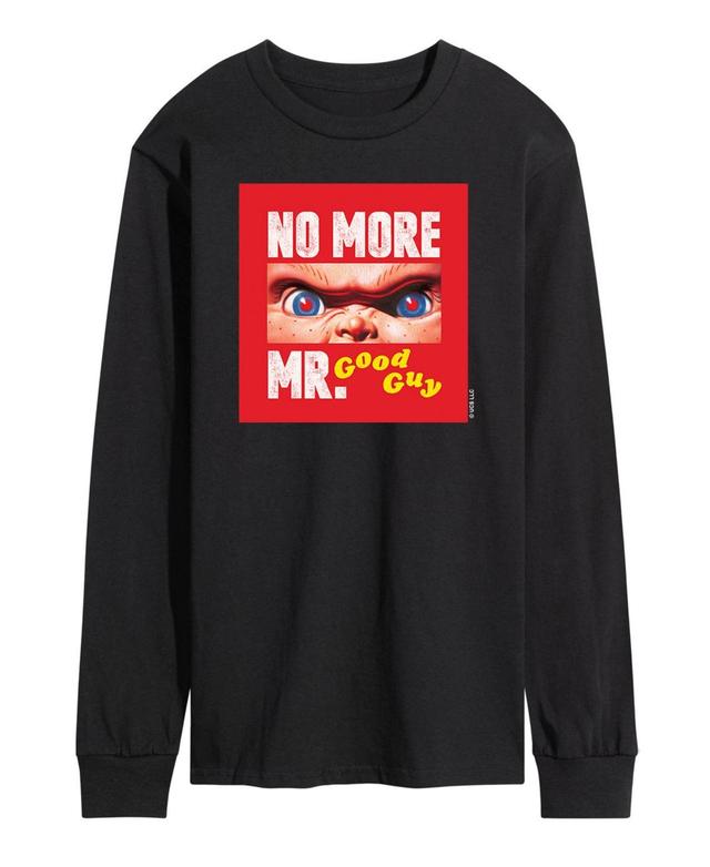 Chucky Men's No More Mr Good Guy Graphic Long Sleeve T-Shirt, Black, 2Xl Product Image