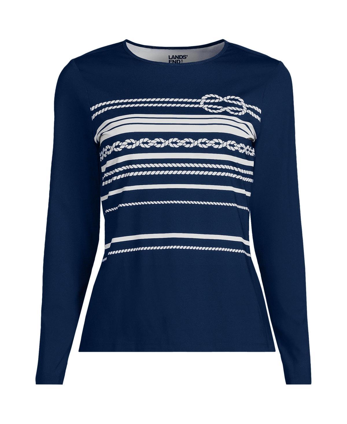 Womens Lands End UPF 50 Long Sleeve Rash Guard Product Image