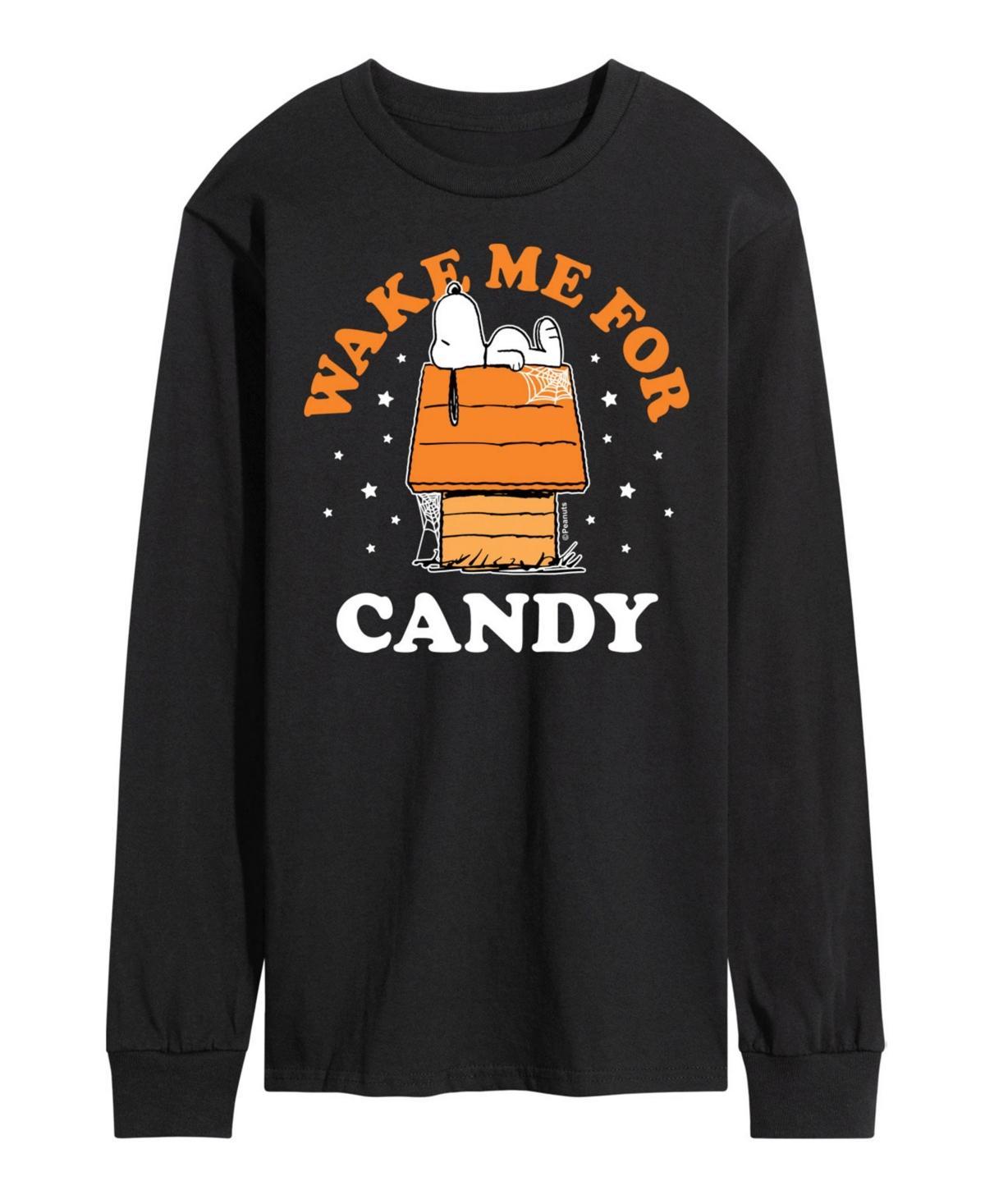 Airwaves Mens Peanuts Wake for Candy T-shirt Product Image