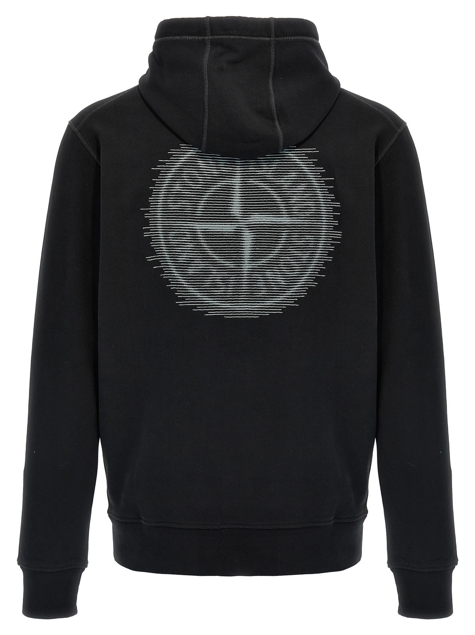 Logo Embroidery Hoodie In Black Product Image