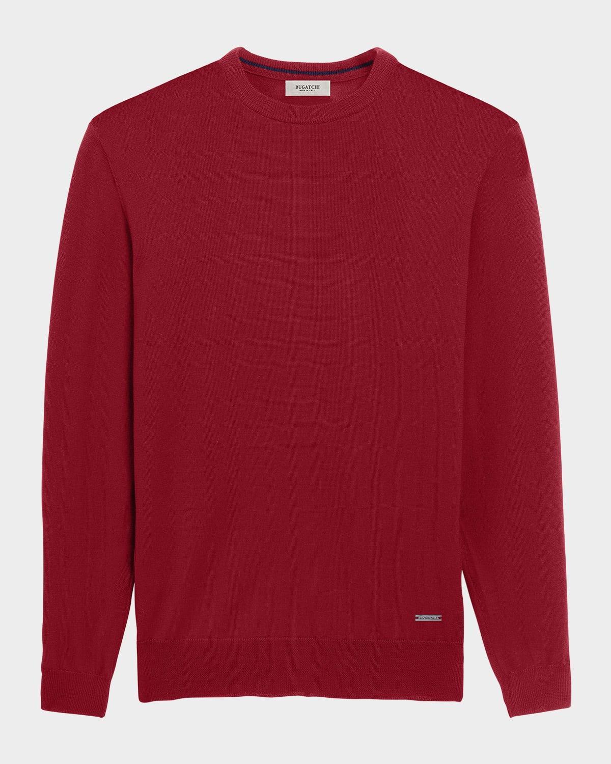 Mens Merino Wool Crewneck Sweater Product Image