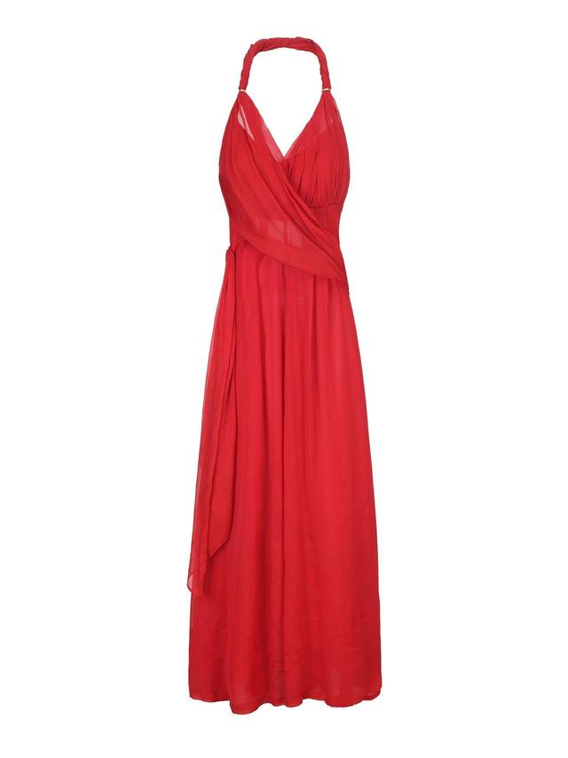 Amber Chiffon Dress (Red) Product Image