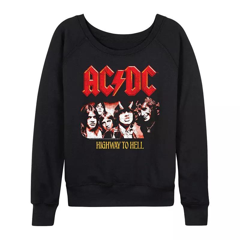 Womens ACDC Highway To Hell Lightweight French Terry Sweatshirt Product Image