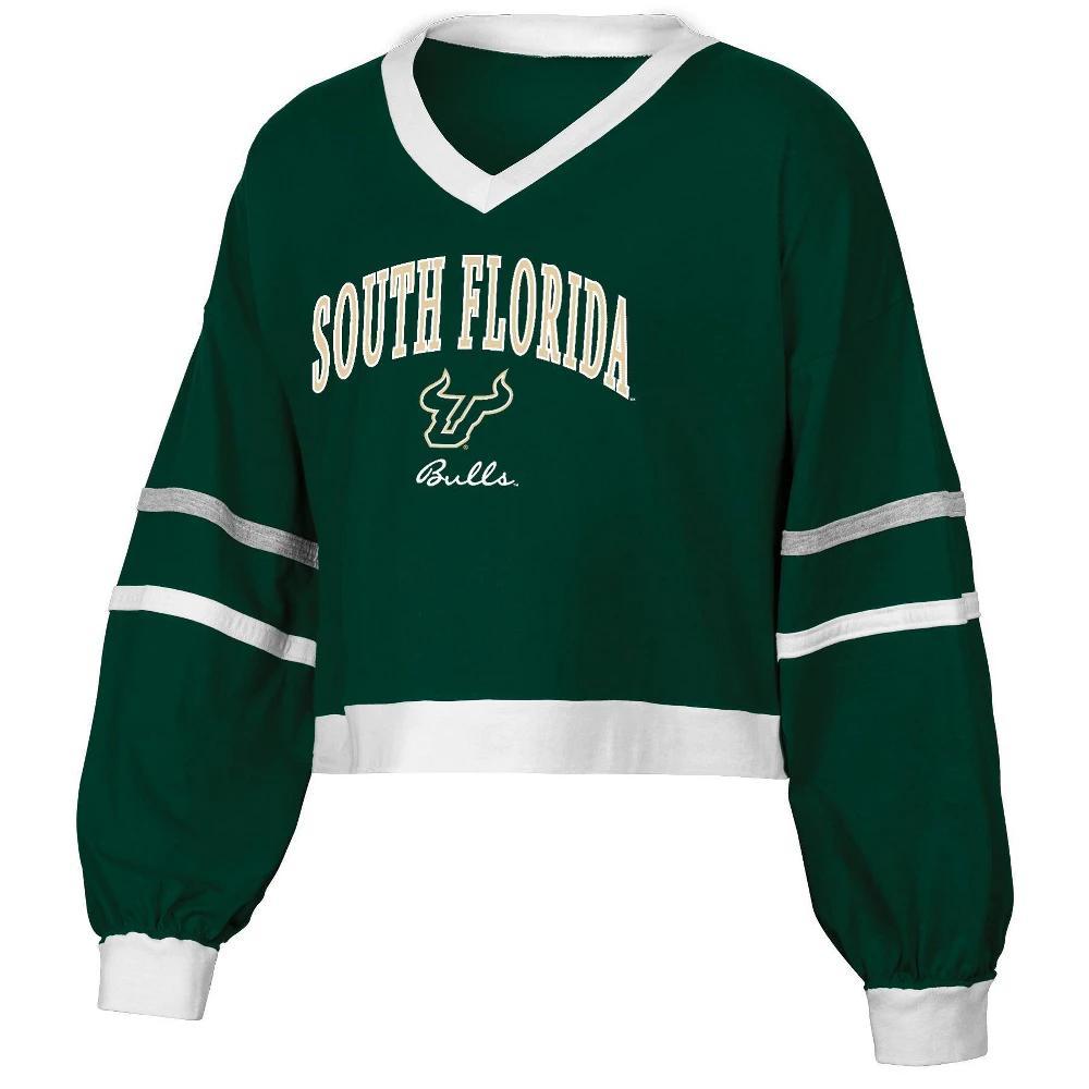 NCAA South Florida Bulls Womens Long Sleeve V-Neck T-Shirt Product Image