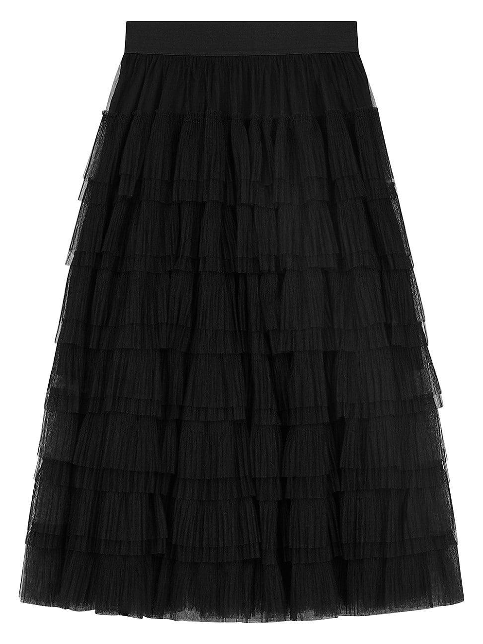 maje Josepha Tiered Ruffle Skirt Product Image