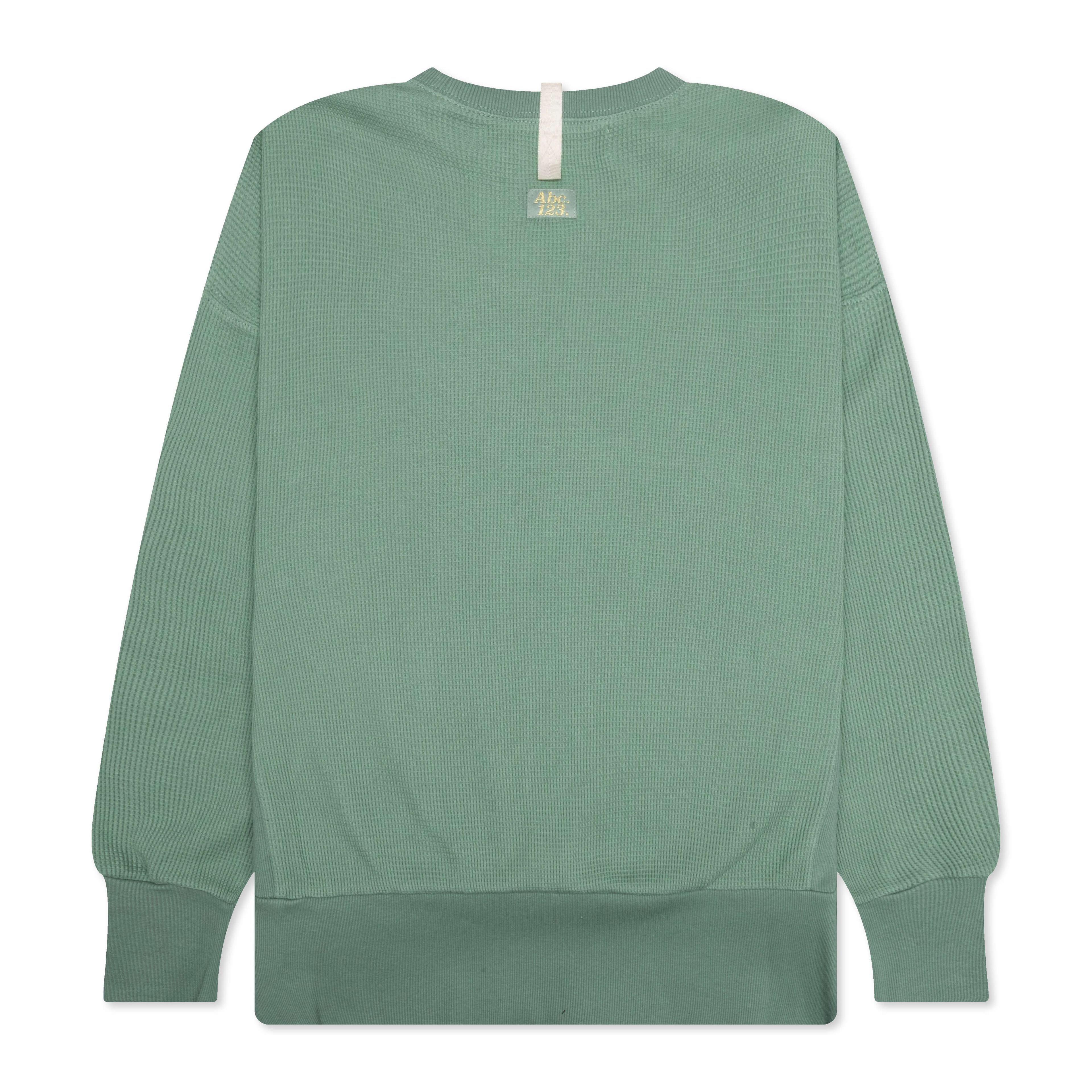 Waffle Crewneck - Aventurine Green Male Product Image