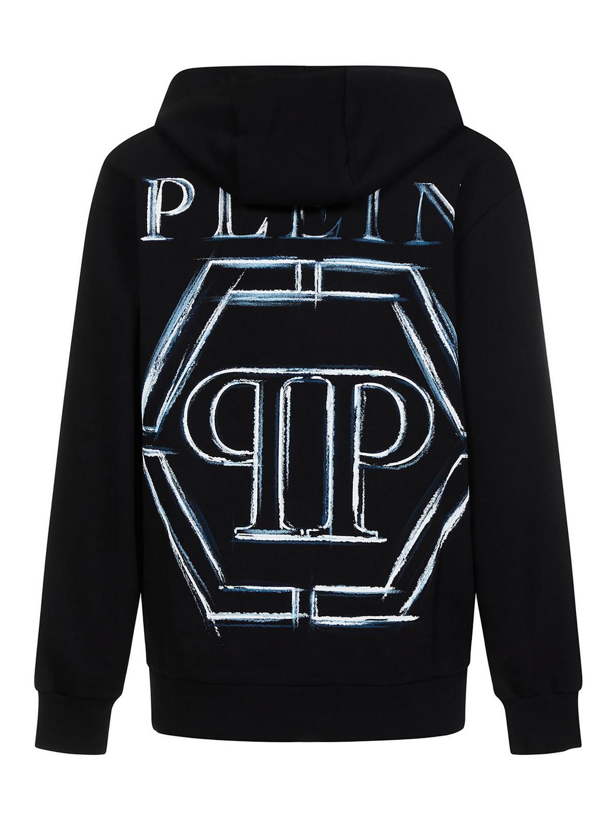 PHILIPP PLEIN Cotton Sweatshirt In Black Product Image