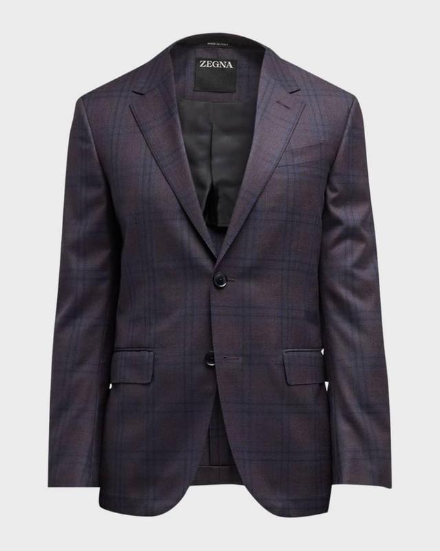 Men's Wool Plaid Sport Coat Product Image