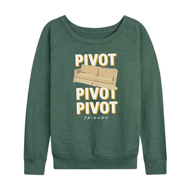 Plus Size Friends Pivot Couch Graphic Tee, Womens Grey Green Product Image