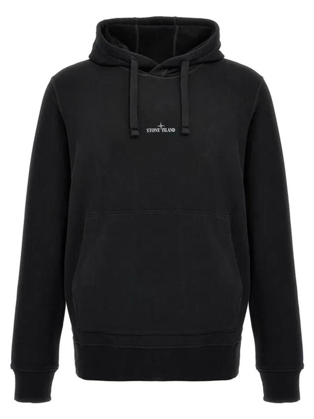 Logo Embroidery Hoodie In Black Product Image