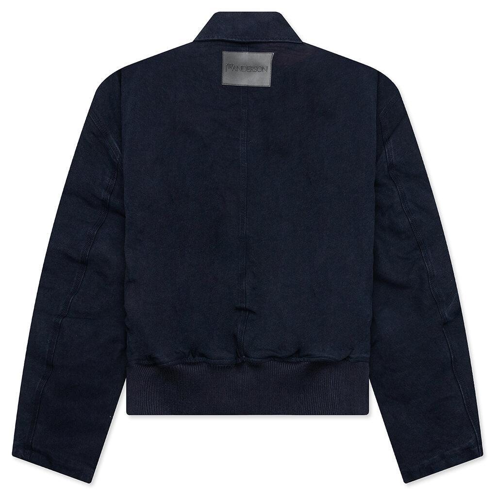 Cotton Canvas Blouson - Navy Male Product Image