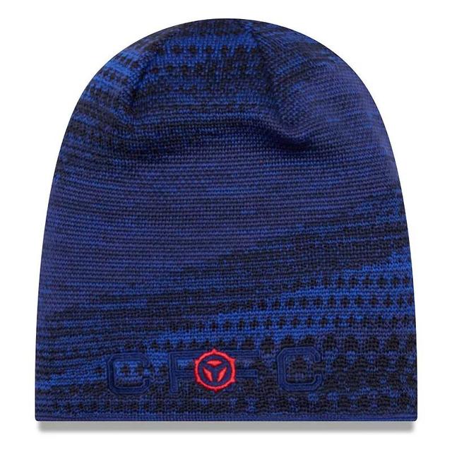 Mens New Era Navy Chicago Fire Kick Off Knit Beanie, Cfs Blue Product Image