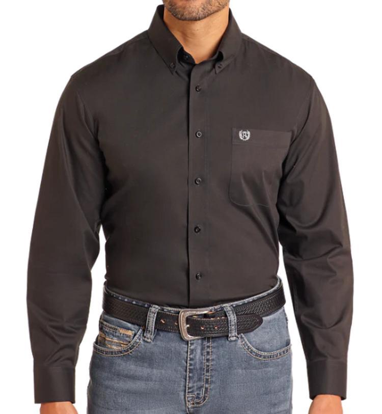 Panhandle® Men's L/S Solid Poplin Button Shirt - Choose Color Product Image