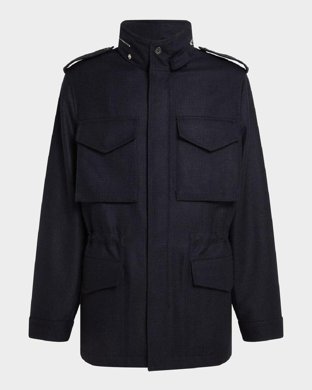 Men's Wool Field Jacket with Detachable Liner Product Image