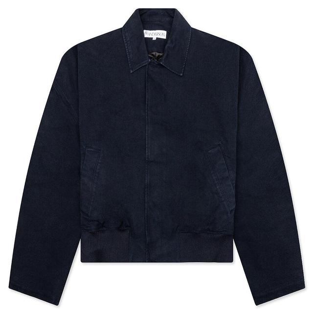 Cotton Canvas Blouson - Navy Male Product Image