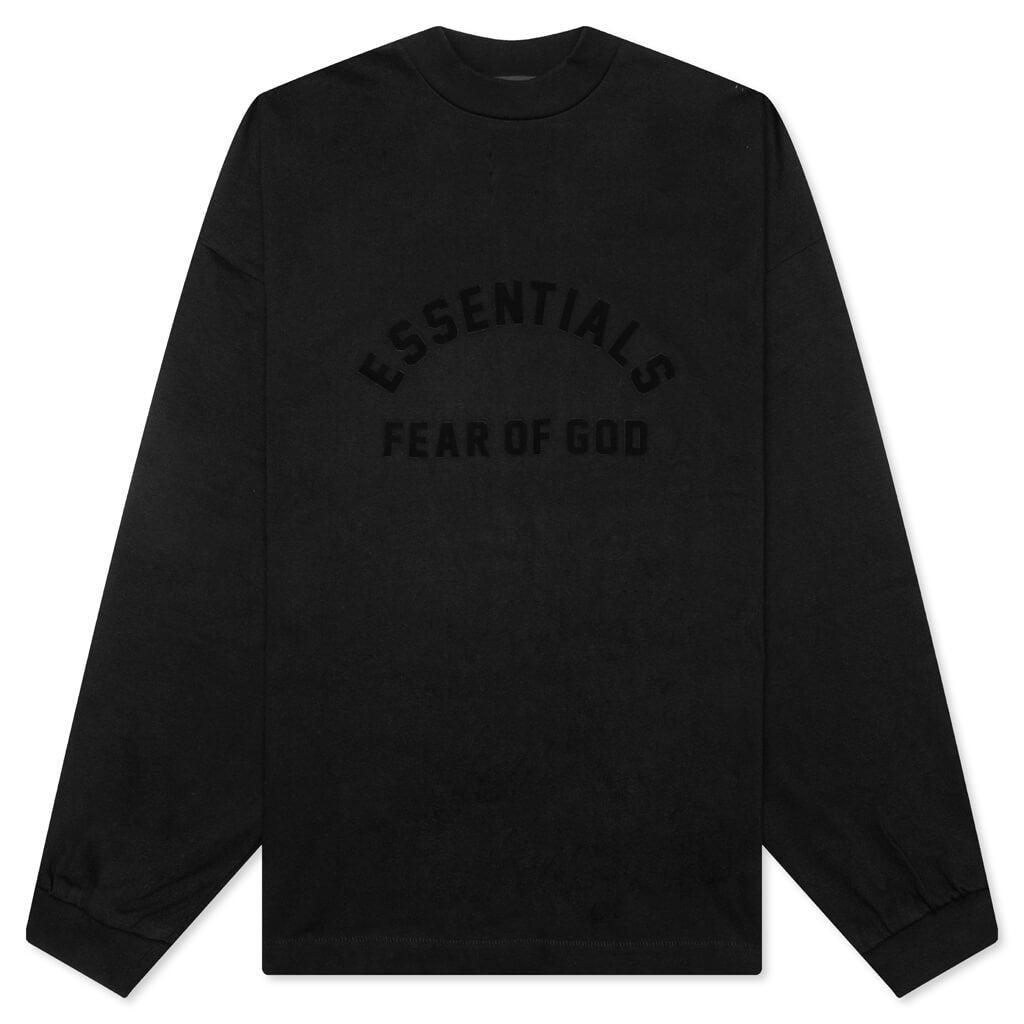 Essentials Heavy L/S Tee - Black Male Product Image