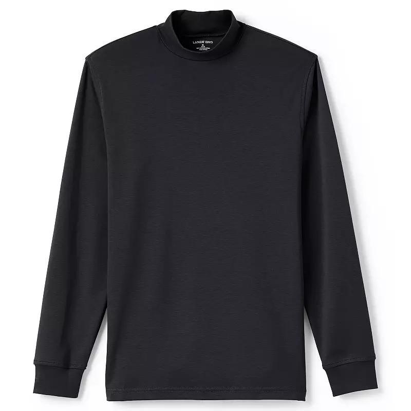 Lands End Mens Super Soft Supima Mock Turtleneck Product Image