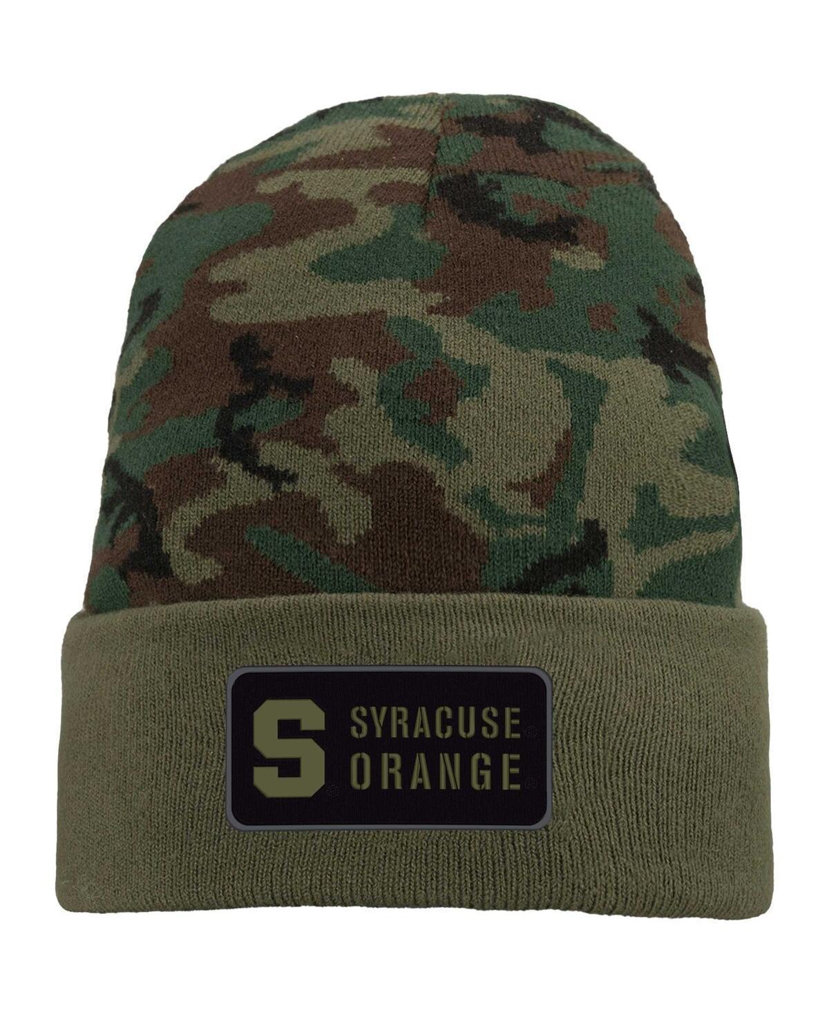 Mens Nike Camo Syracuse Orange Military Pack Cuffed Knit Hat Product Image