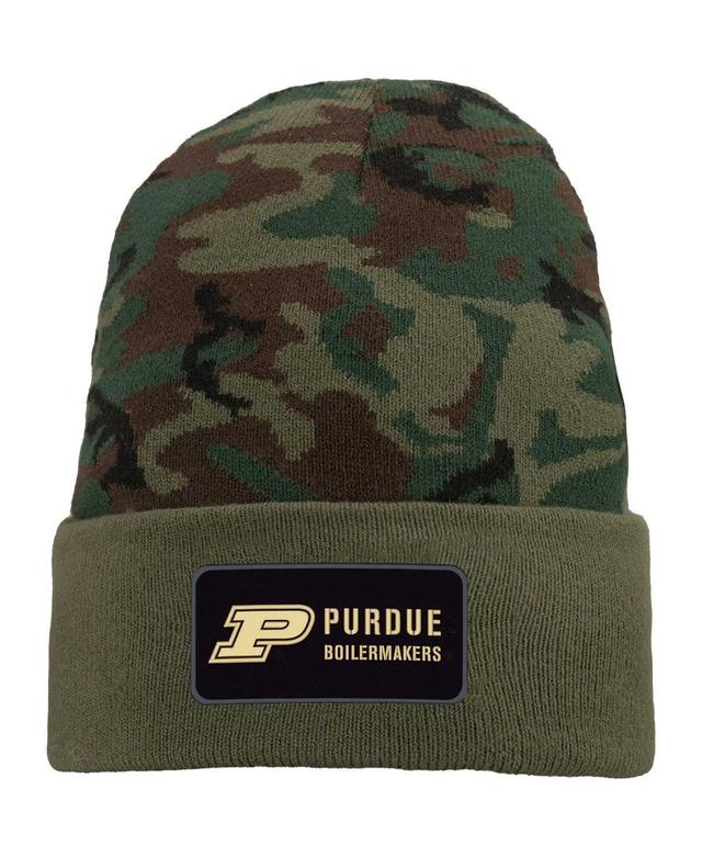 Mens Nike Camo Purdue Boilermakers Military Pack Cuffed Knit Hat Product Image