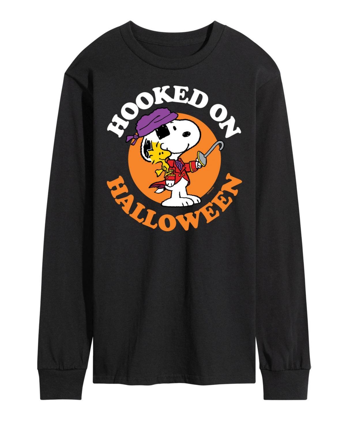 Airwaves Mens Peanuts Hooked on Halloween T-shirt Product Image