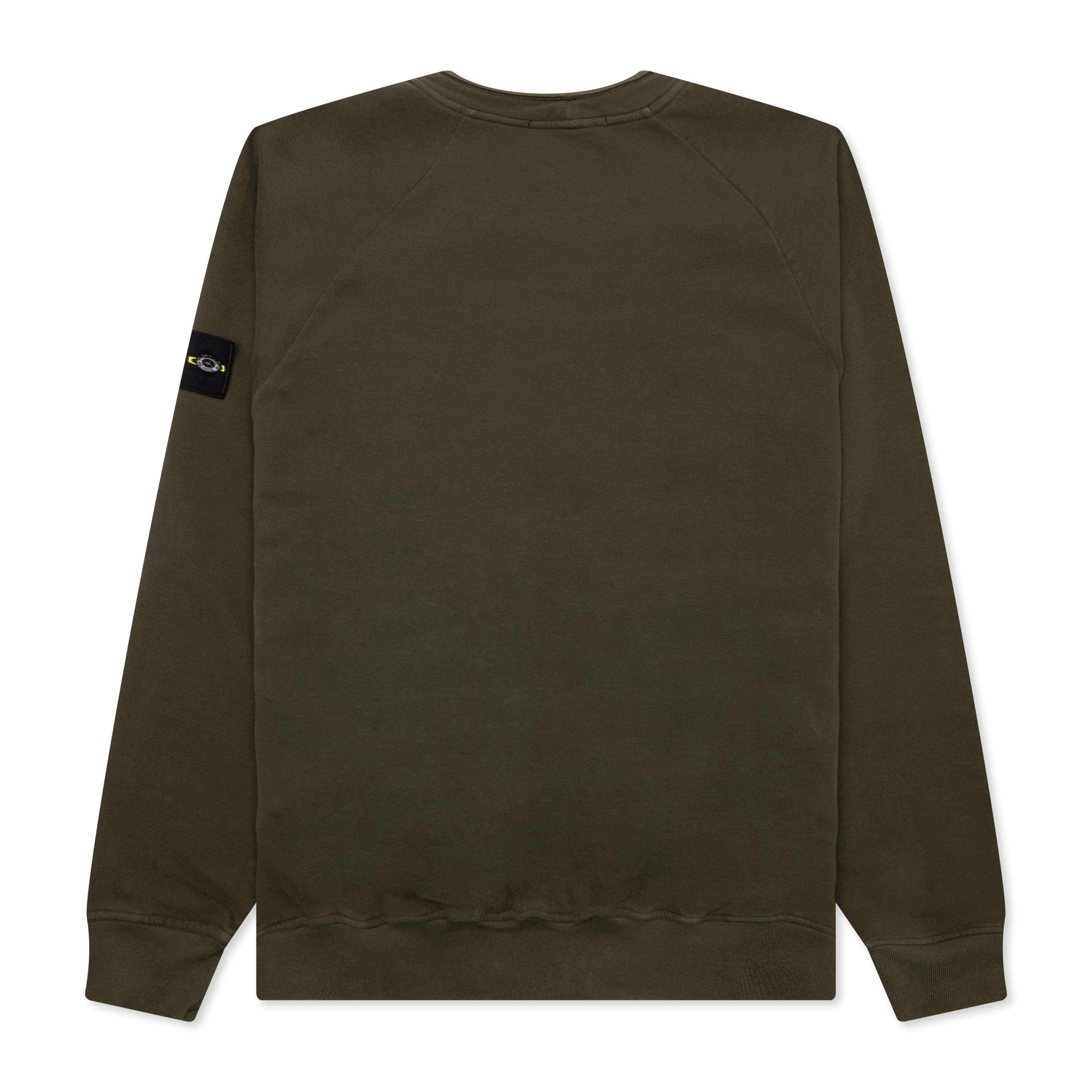 Brushed Sweatshirt - Olive Male Product Image