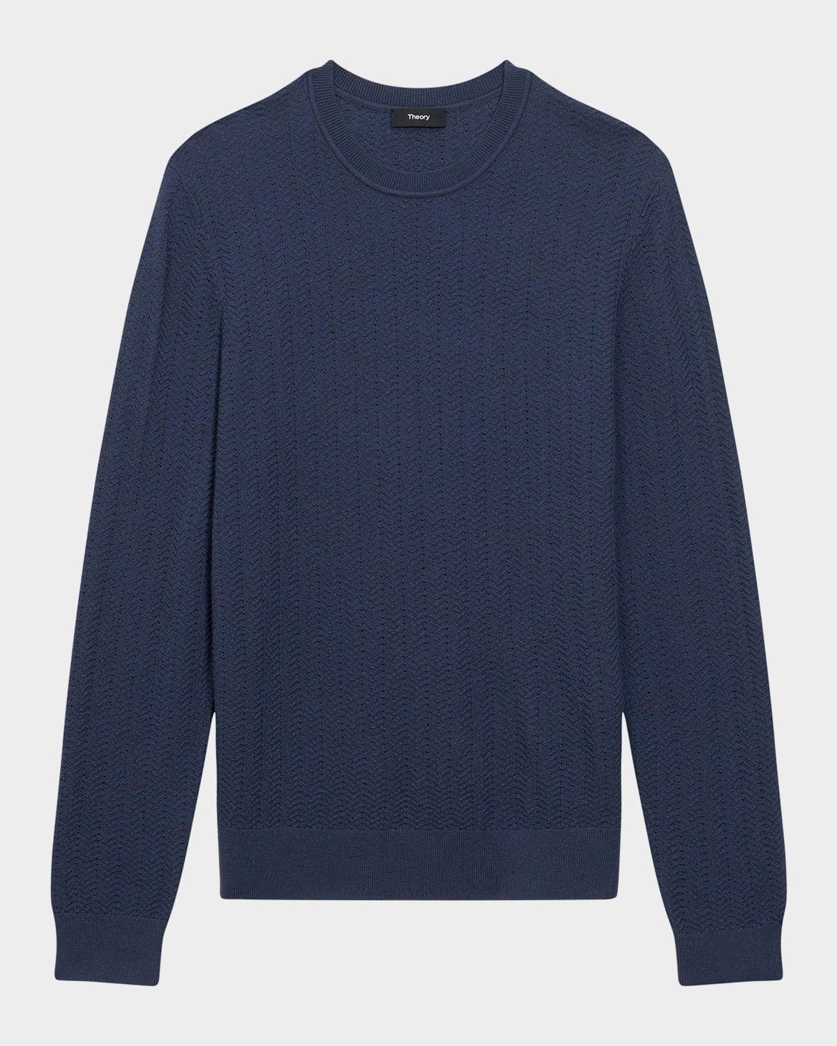 Mens Merino Wool Crewneck Sweater Product Image