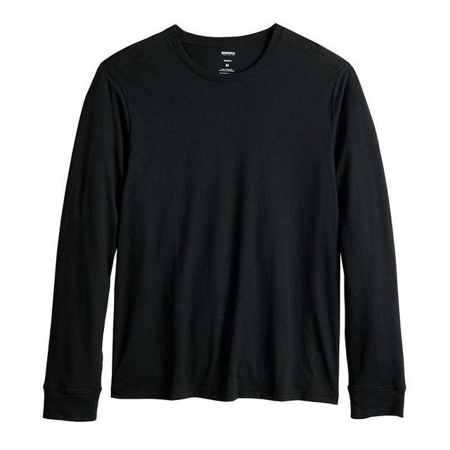 Mens Adaptive Sonoma Goods For Life Easy Dressing Long Sleeve Crew Tee Product Image