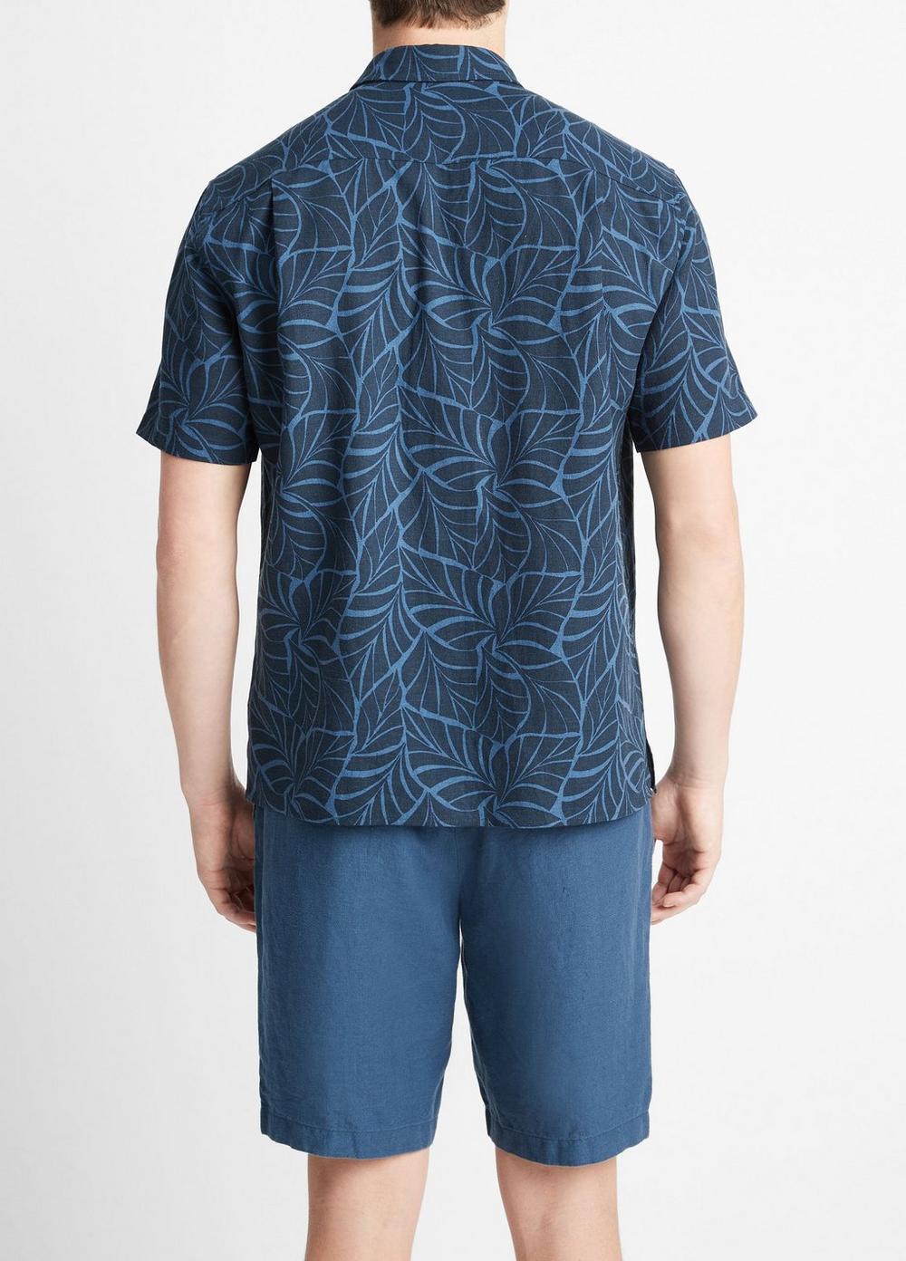 Knotted Leaves Short-Sleeve Shirt Product Image