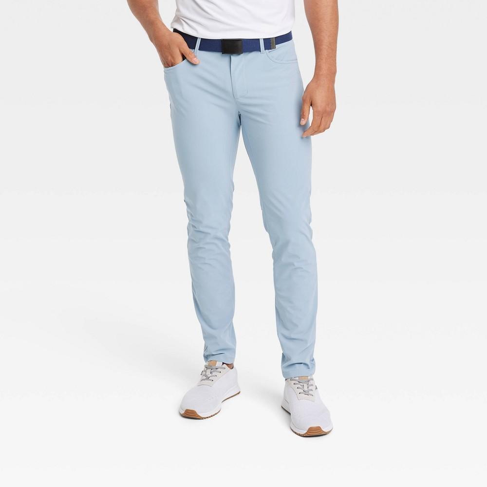 Mens Golf Slim Pants - All In Motion Steel Blue 32x32 Product Image