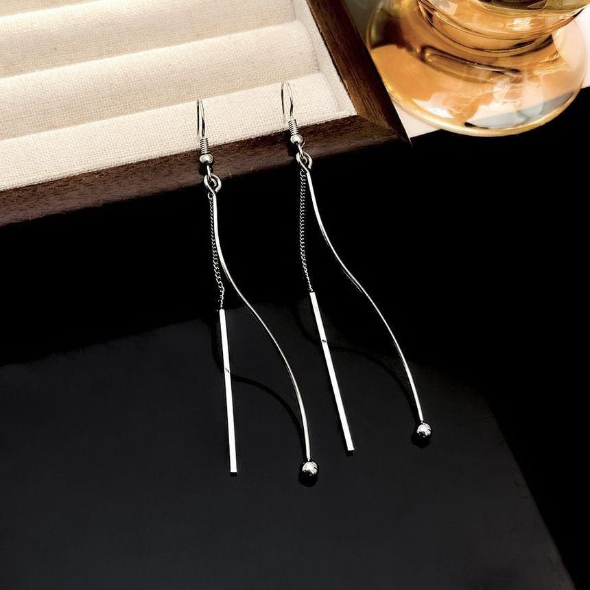 Geometric Alloy Threader Earring Product Image