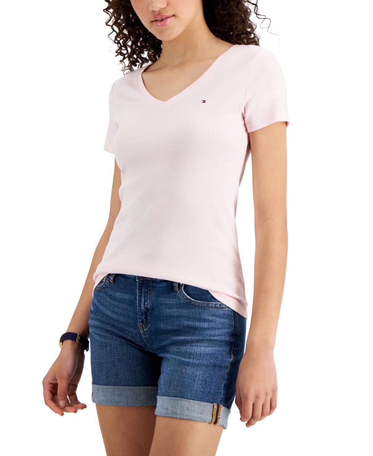 Tommy Hilfiger Womens V-Neck T-Shirt, Created for Macys Product Image