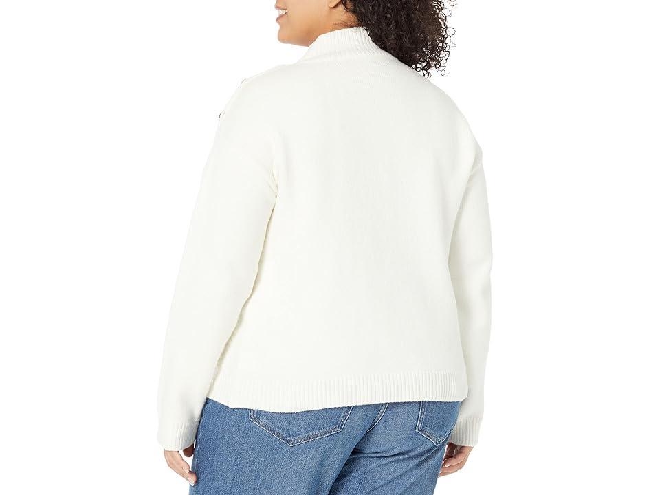 Draper James Plus Size Turtleneck Sweater (Magnolia ) Women's Sweater Product Image