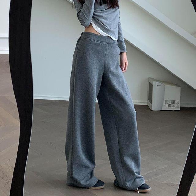 High Waist Wide Leg Sweatpants Product Image