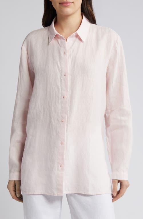 Eileen Fisher Classic Boxy Organic Linen Shirt Product Image