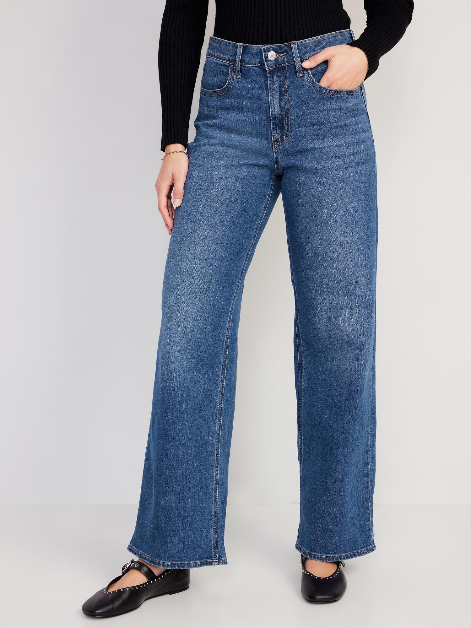 High-Waisted Wow Wide-Leg Jeans Product Image