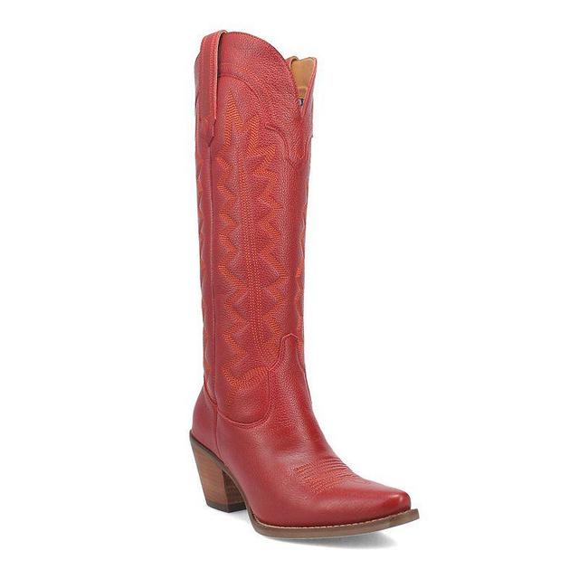 Dingo High Cotton Leather Tall Western Boots Product Image