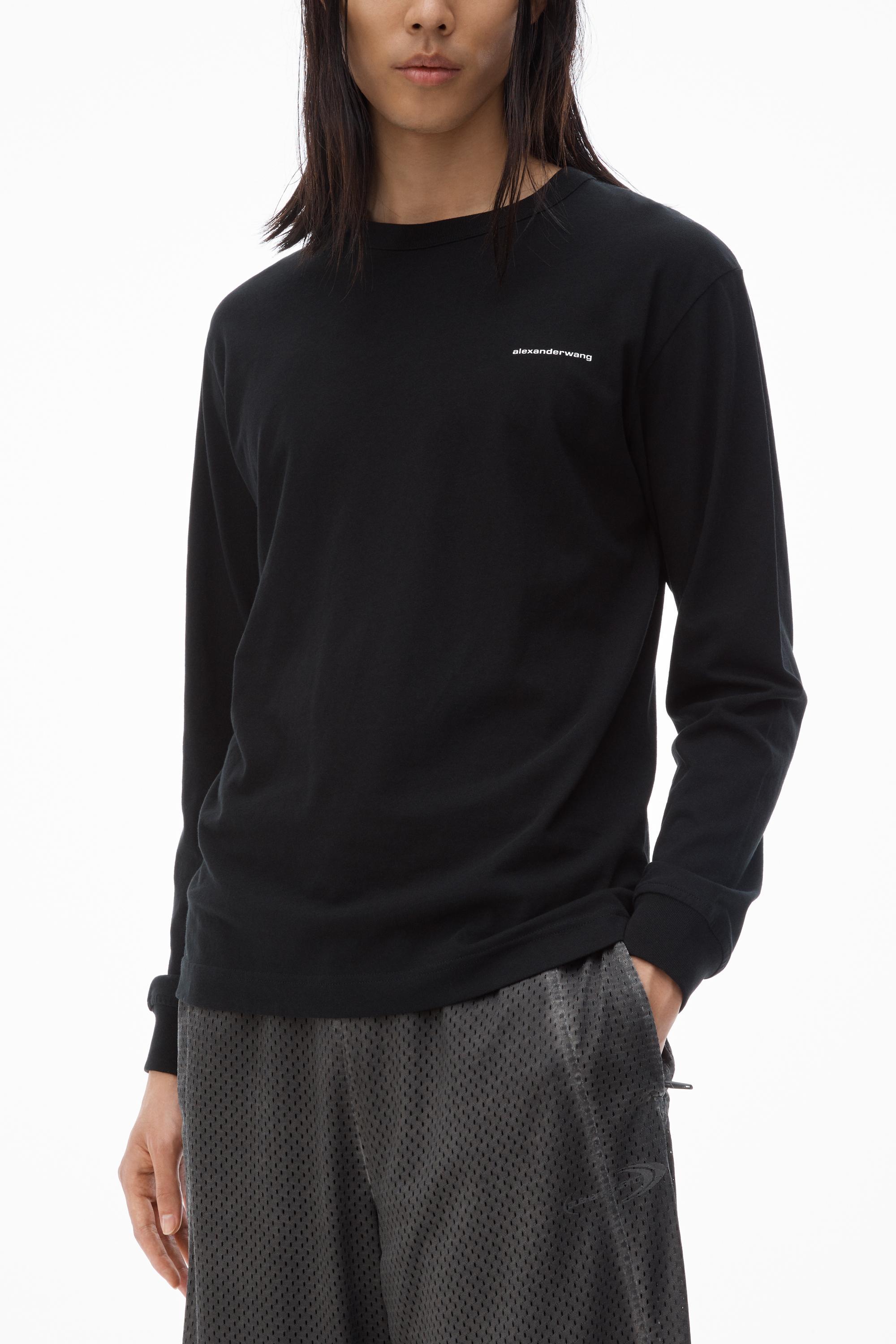 Long Sleeve Tee In High Twist Jersey Product Image