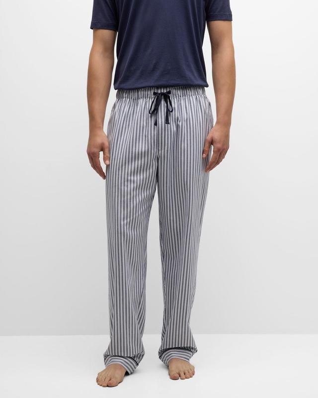 Men's Cotton Multi-Stripe Pajama Pants Product Image