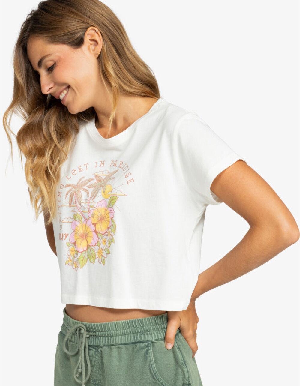 ROXY Hibiscus Paradise Womens Crop Tee Product Image