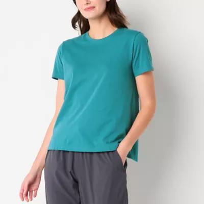 Xersion Womens Cotton Crew Neck Short Sleeve T-Shirt Product Image