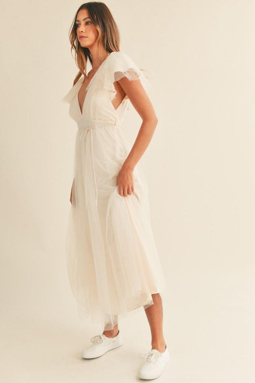 Debra Tulle Midi Dress Product Image