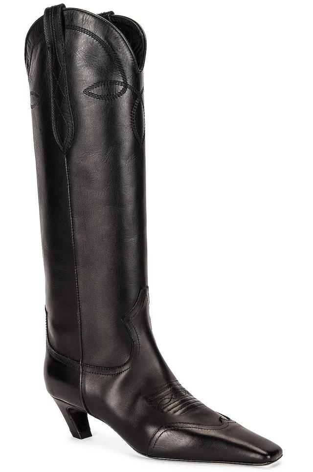 KHAITE Dallas Boots in Black Product Image