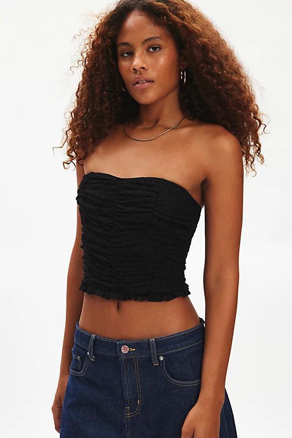 Urban Renewal Remnants Ruched Lace Tube Top Product Image