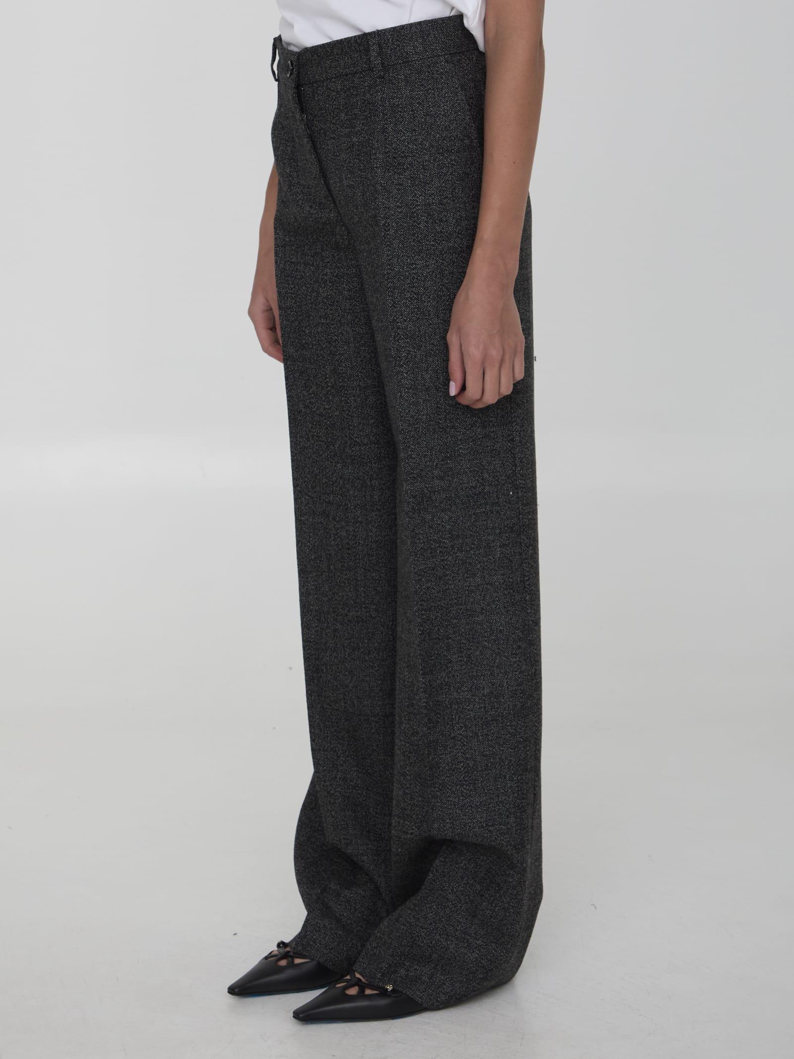 Palazzo Trousers In Grey Product Image