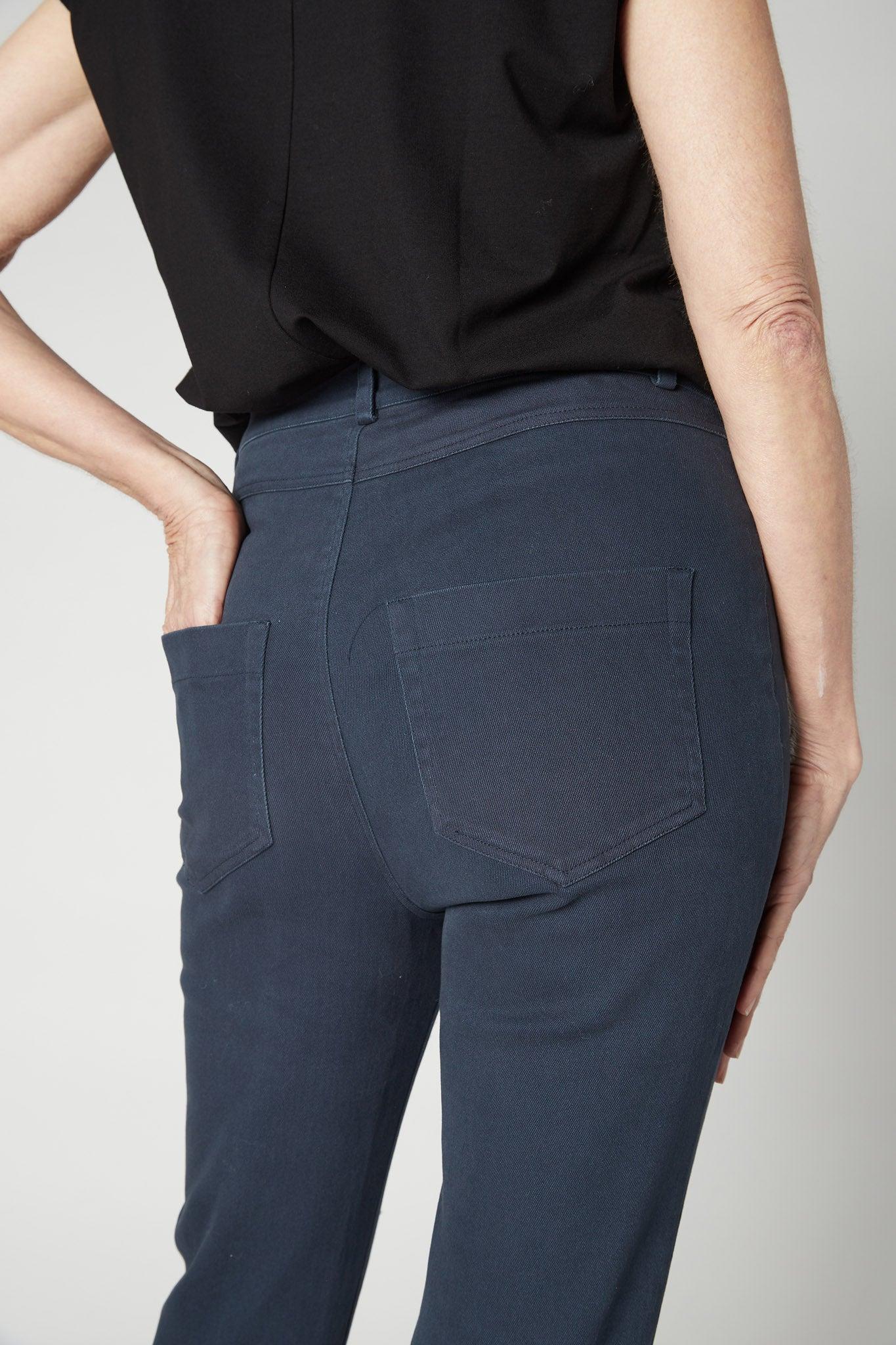 The Iconic Fitted Denim Pants Product Image