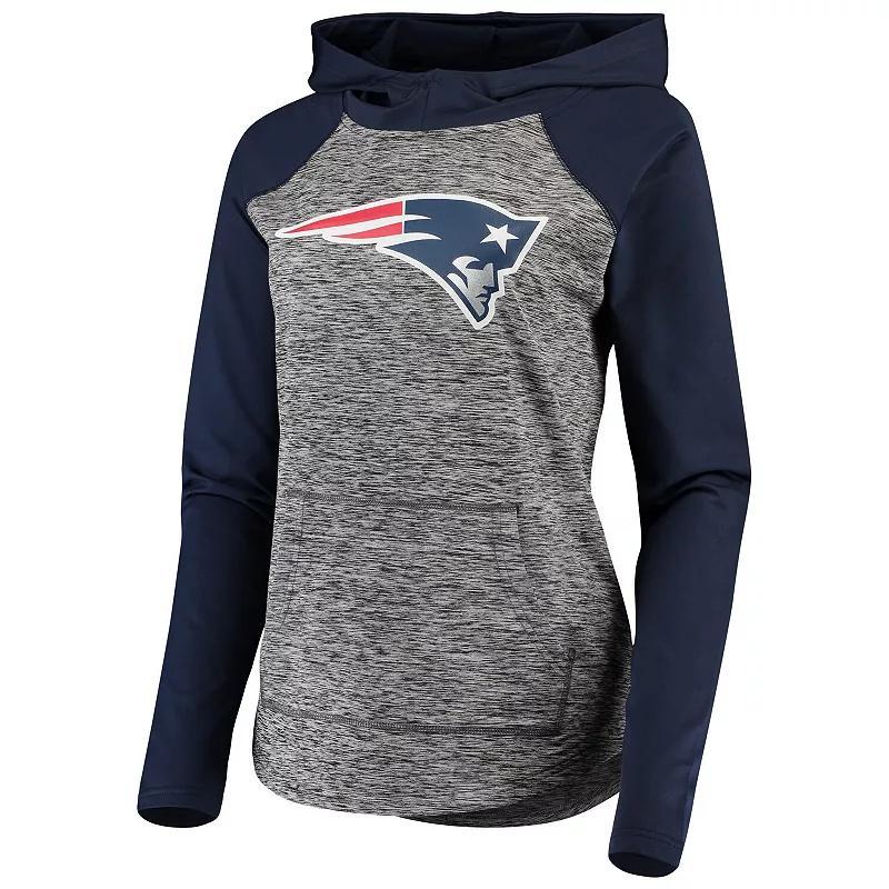 Womens G-III 4Her by Carl Banks Heathered Gray/Navy New England Patriots Championship Ring Pullover Hoodie Product Image