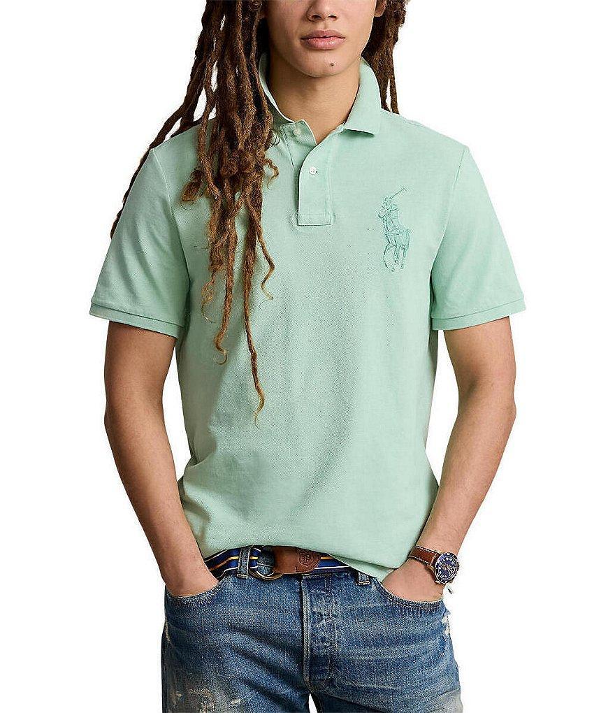 Polo Ralph Lauren Classic Fit Big Pony Mesh Short Sleeve Polo Shirt Product Image