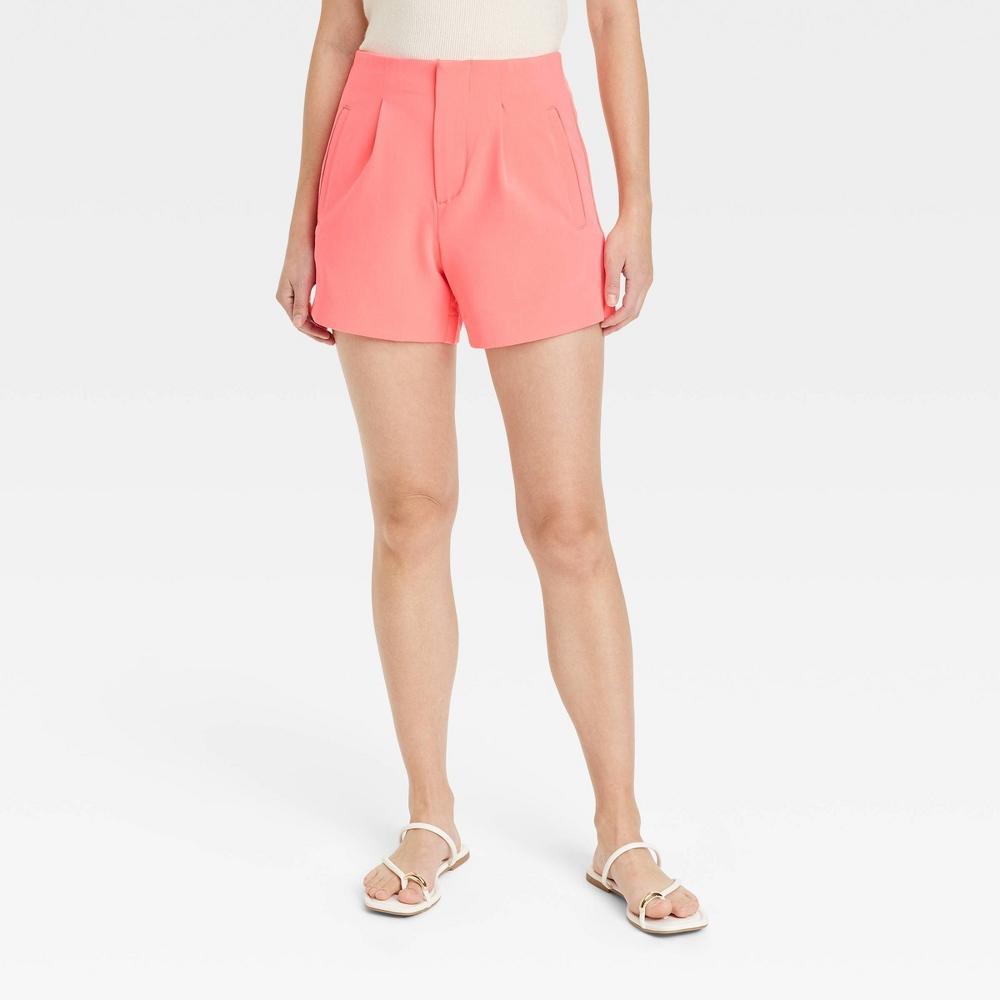 Womens High-Rise Tailored Shorts - A New Day 12 Product Image