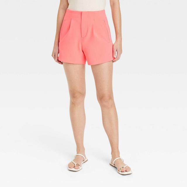 Womens High-Rise Tailored Shorts - A New Day 2 Product Image